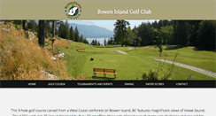 Desktop Screenshot of bowengolf.com
